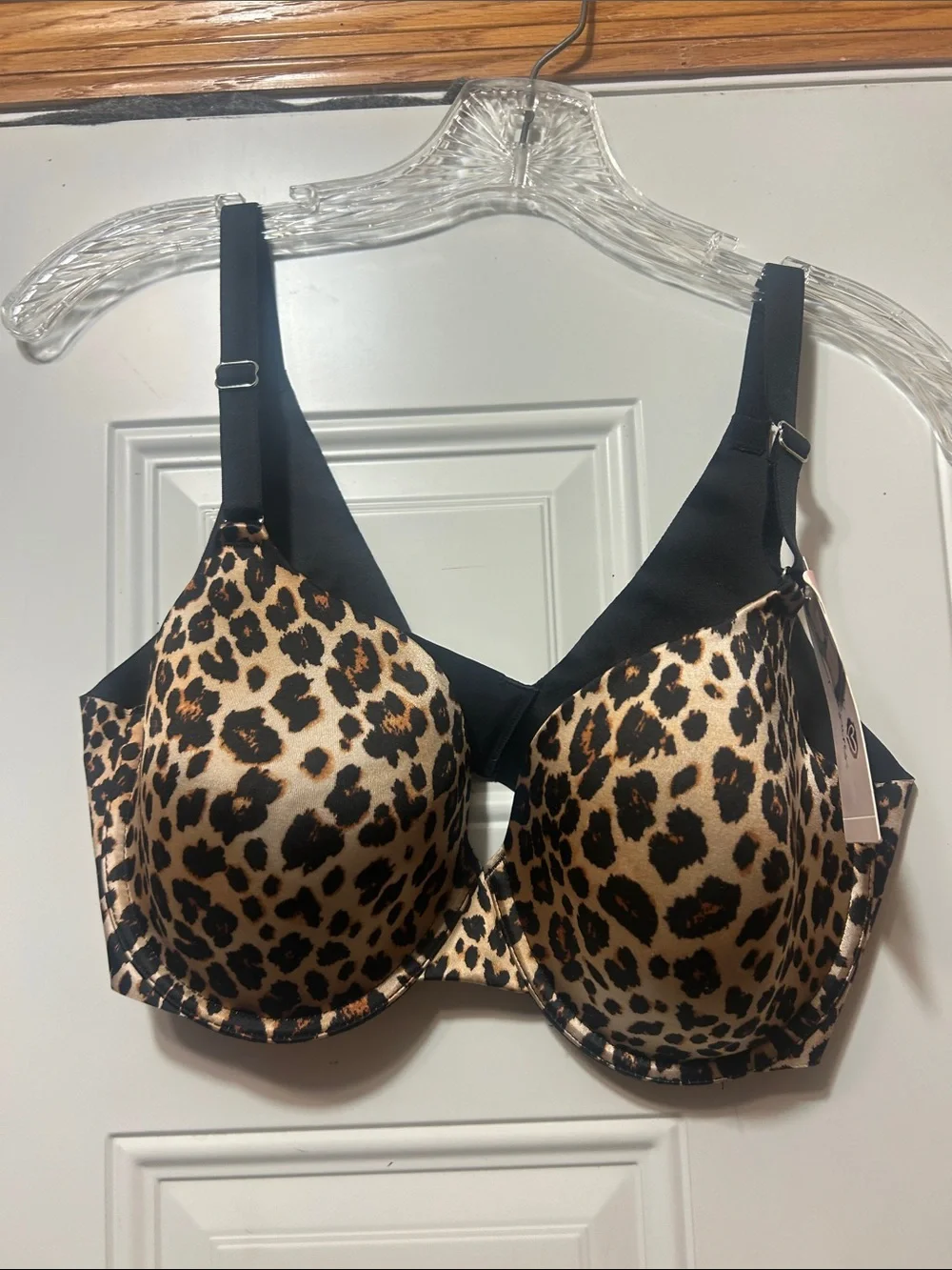 Secret Treasures Leopard Print Full-Coverage Bra - Black &‎ Tan 36D NWT